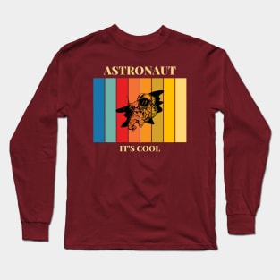 Astronaut in colorful space Long Sleeve T-Shirt